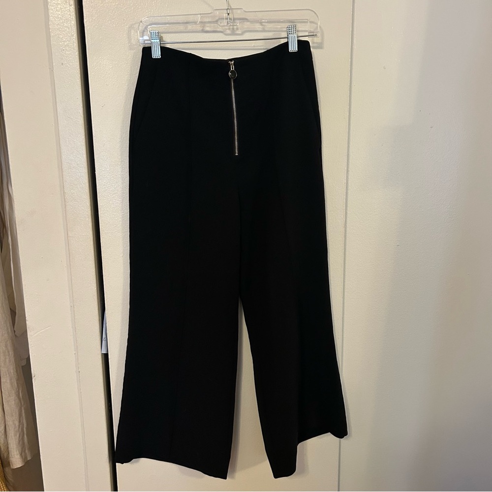 Nolay Wilfred Black pants with front zipper detail